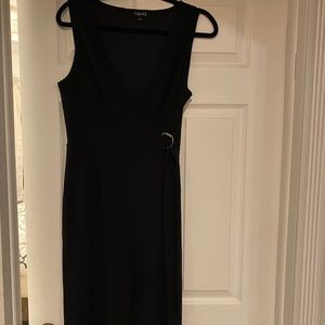 Jazzy black pantsuit with attached belt